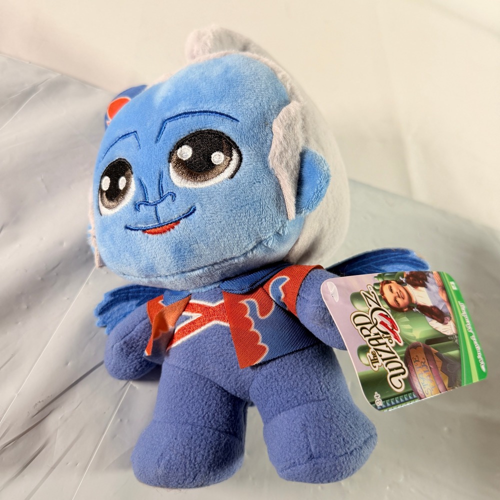 Jazwares Wizard of Oz Winged Monkey NWT Blue Plush Toy 7.5x5in